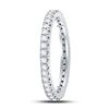 Image 3 : Diamond Eternity Wedding Band 1/2 Cttw 10kt White Gold