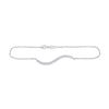 Diamond Curved Wave Bar Bracelet 1/5 Cttw 14kt White Gold