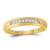 Image 3 : His Hers Diamond Solitaire Matching Wedding Set 3/8 Cttw 10kt Yellow Gold