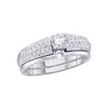 Diamond Bridal Wedding Ring Band Set 1/2 Cttw 14kt Yellow Gold