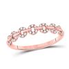 Image 1 : Diamond Stackable Band Ring 1/6 Cttw 14kt Rose Gold