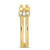 Image 4 : His Hers Diamond Solitaire Matching Wedding Set 1-1/2 Cttw 14kt Yellow Gold