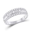 Diamond Anniversary Ring 1/2 Cttw 10kt White Gold