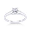 Image 1 : Diamond Princess Ring 1/2 Cttw 14kt White Gold