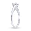 Image 3 : Diamond Princess Ring 1/2 Cttw 14kt White Gold