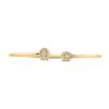 Image 2 : Diamond Cluster Bangle Bracelet 1/5 Cttw 10kt Yellow Gold