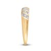 Image 3 : His Hers Diamond Solitaire Matching Wedding Set 1/20 Cttw 10kt Yellow Gold