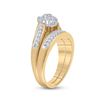 Image 3 : Diamond Bridal Wedding Ring Band Set 1/4 Cttw 10kt Yellow Gold