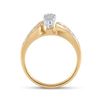 Image 4 : Diamond Bridal Wedding Ring Band Set 1/4 Cttw 10kt Yellow Gold