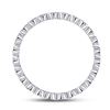 Image 4 : Diamond Machine-Set Band Ring 1/8 Cttw 14kt White Gold