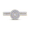 Image 2 : Diamond Bridal Wedding Ring Band Set 1/3 Cttw 10kt Yellow Gold