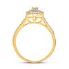 Image 4 : Diamond Bridal Wedding Ring Band Set 1/3 Cttw 10kt Yellow Gold