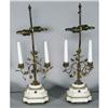 Image 1 : PAIR OF FRENCH GARNITURES adapted to lamps, 2