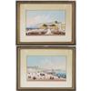 Image 1 : PAIR OF ITALIAN GOUACHES, views of Capri, eac