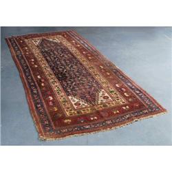 PERSIAN CARPET 4'5 x9'10  late 19th century C