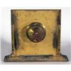 Image 2 : FRENCH BRONZE ART DECO DESK CLOCK with painte