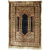 Image 1 : TURKISH SILK PRAYER RUG 63"x45" CONDITION REP