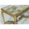 Image 2 : FRENCH GILTWOOD CENTER TABLE with onyx top 47