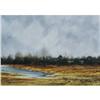 Image 2 : AL BARKER A Marsh Scene 10"x20" o/b CONDITION