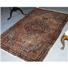 Image 1 : SAROUK CARPET 4'3"x6'7" circa 1900 CONDITION