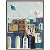 Image 1 : AMERICAN SCHOOL Cityscape with Kite 39"x29" c