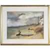 Image 1 : MANE KATZ Harbor View 18"x 24" gouache CONDIT