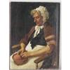 Image 1 : GEORGE ERICKSON Knitting 30"x22" o/c CONDITIO
