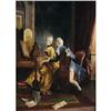 Image 2 : F. MARIUS The Music Lesson 12"x9" o/c signed
