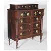 Image 1 : SHERATON CHEST OF DRAWERS with original embos