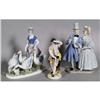 Image 1 : GROUP OF 3 PORCELAIN FIGURES each style of