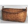 Image 1 : LARGE SPLINT BASKET with two handles, 26" w