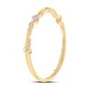 Image 4 : Diamond Bangle Bracelet 1/2 Cttw 14kt Yellow Gold
