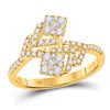 Image 1 : Diamond Fashion Ring 1/2 Cttw 14kt Yellow Gold
