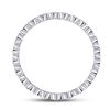 Image 4 : Diamond Machine-Set Band Ring 1/8 Cttw 14kt White Gold
