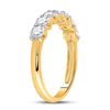 Image 4 : Diamond Single Row Band Ring 1 Cttw 14kt Yellow Gold