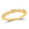 Image 1 : Diamond Stackable Band Ring 1/8 Cttw 10kt Yellow Gold