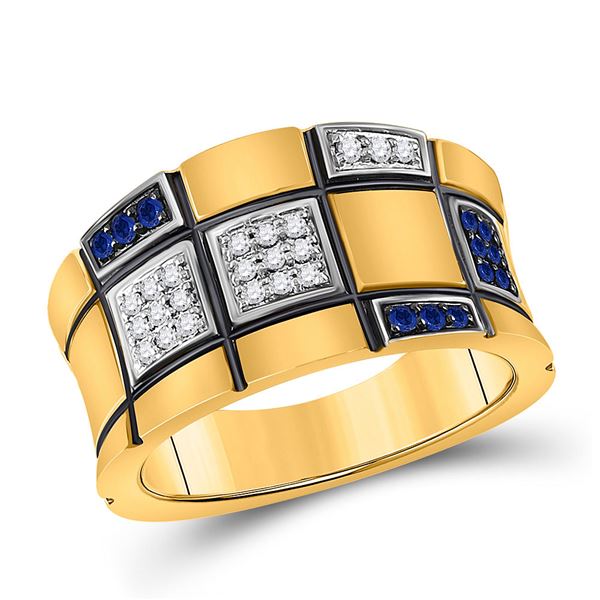 Blue Sapphire Fashion Ring 3/8 Cttw 14kt Yellow Gold