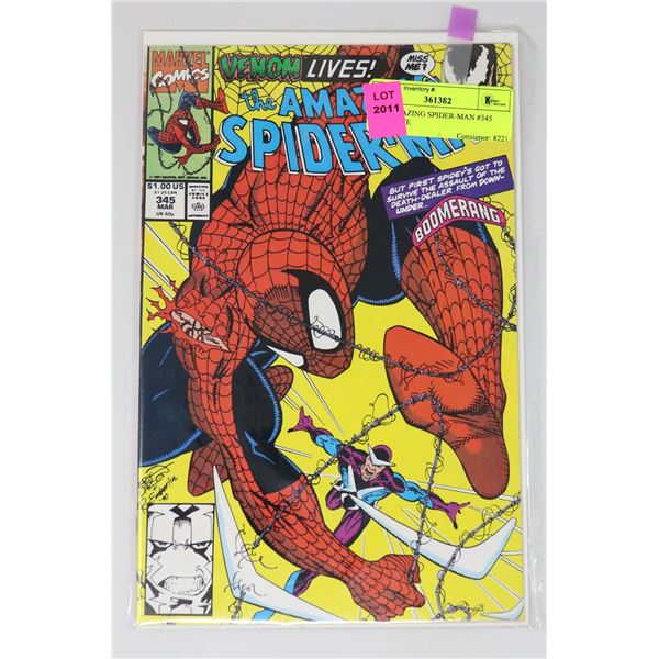 THE AMAZING SPIDER-MAN #345 KEY ISSUE