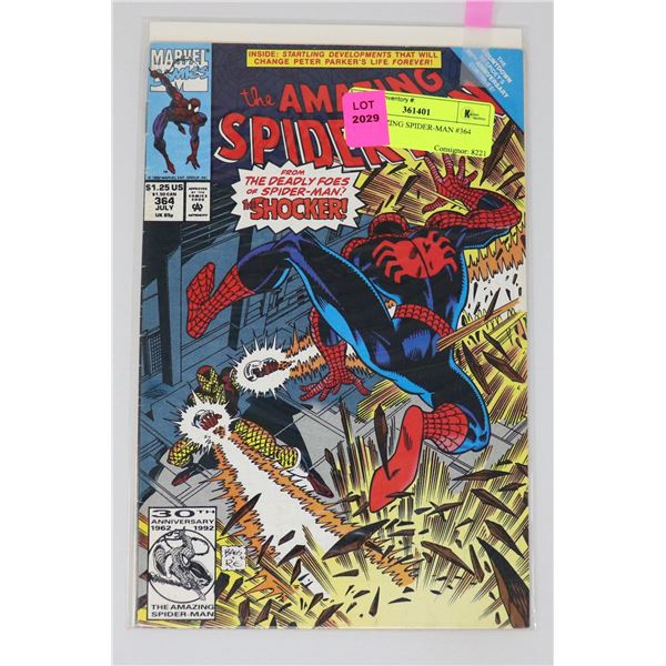 THE AMAZING SPIDER-MAN #364 KEY ISSUE