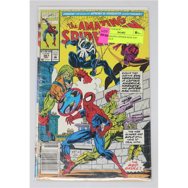 THE AMAZING SPIDER-MAN #367 KEY ISSUE