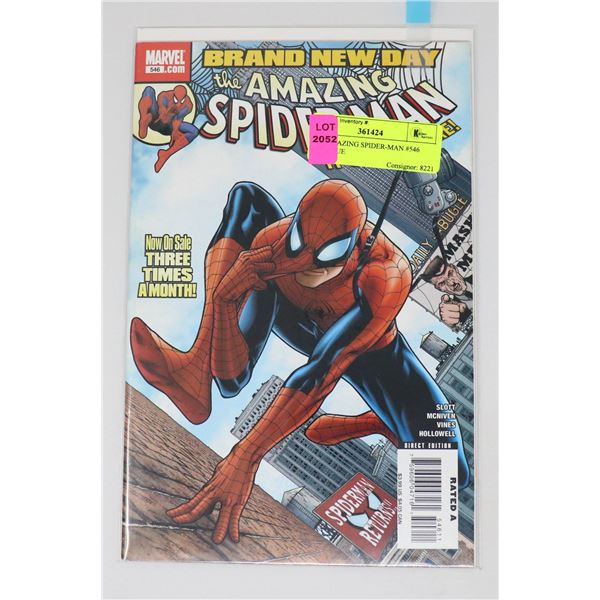THE AMAZING SPIDER-MAN #546 KEY ISSUE