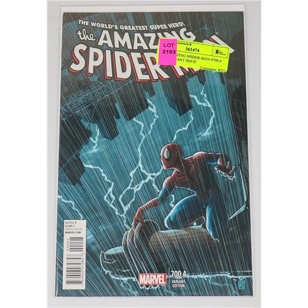 THE AMAZING SPIDER-MAN #700.4 KEY VARIANT ISSUE