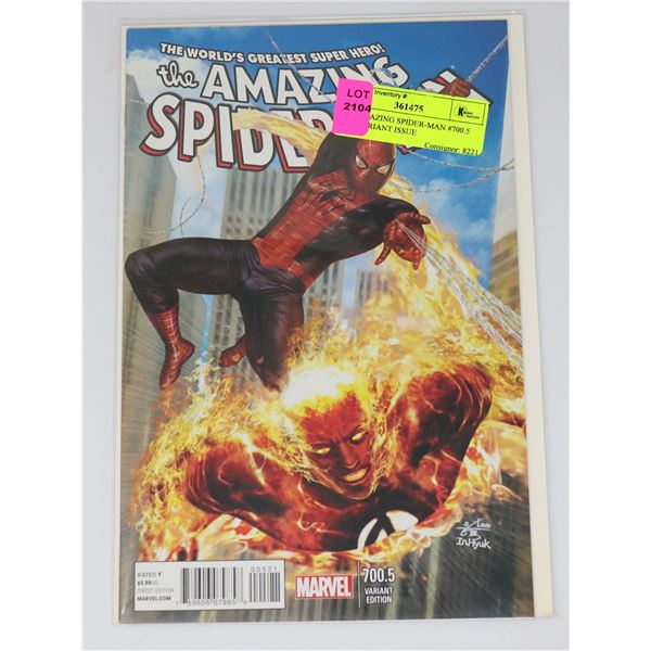 THE AMAZING SPIDER-MAN #700.5 KEY VARIANT ISSUE