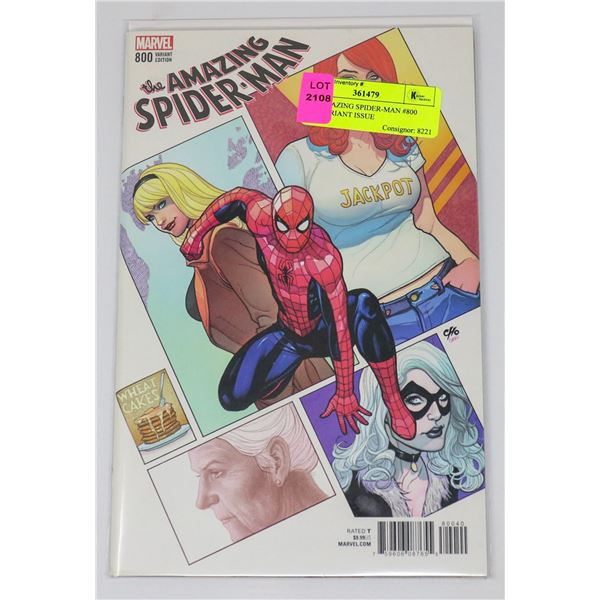 THE AMAZING SPIDER-MAN #800 KEY VARIANT ISSUE