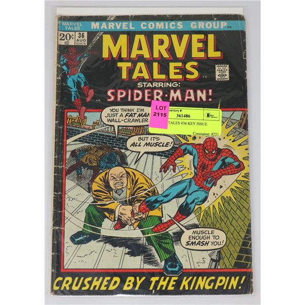MARVEL TALES #36 KEY ISSUE