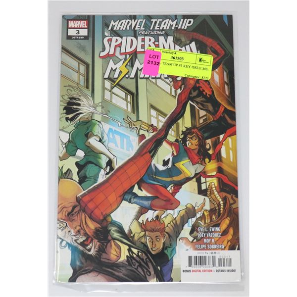 MARVEL TEAM UP #3 KEY ISSUE MS. MARVEL