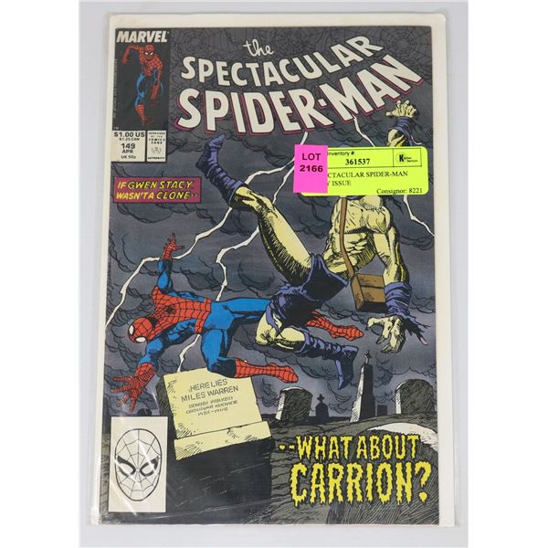THE SPECTACULAR SPIDER-MAN #149 KEY ISSUE