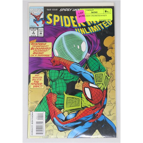 SPIDER-MAN UNLIMITED #4 KEY ISSUE