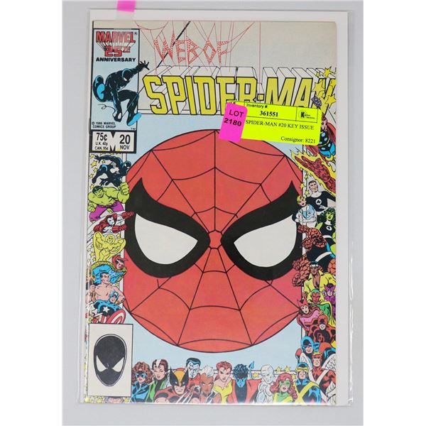 WEB OF SPIDER-MAN #20 KEY ISSUE