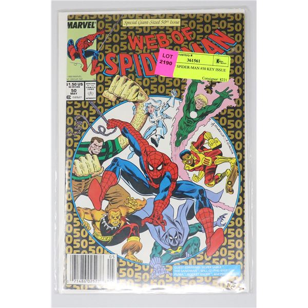 WEB OF SPIDER-MAN #50 KEY ISSUE